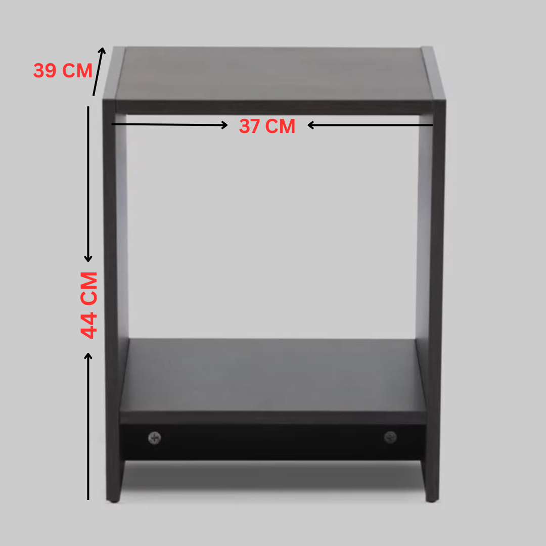Side Table – Black Brown (37 x 39 x 44 cm) - Image 5