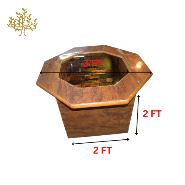 Lumber ParkĀ® Mystery Well Coffee Table with 4 Puffy Stool - Image 16