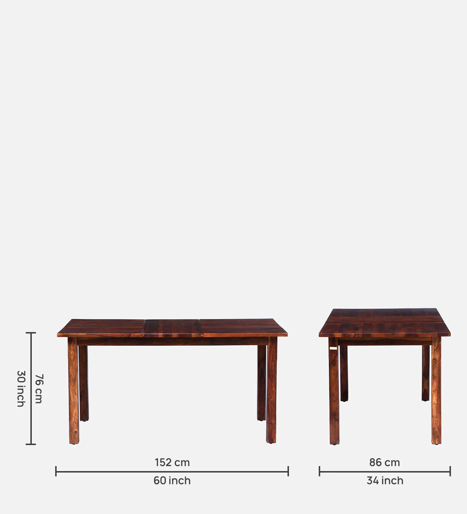 Lumber Park™ Teak Wood 6 Seater Dining Set In Honey Oakfinish - Image 2