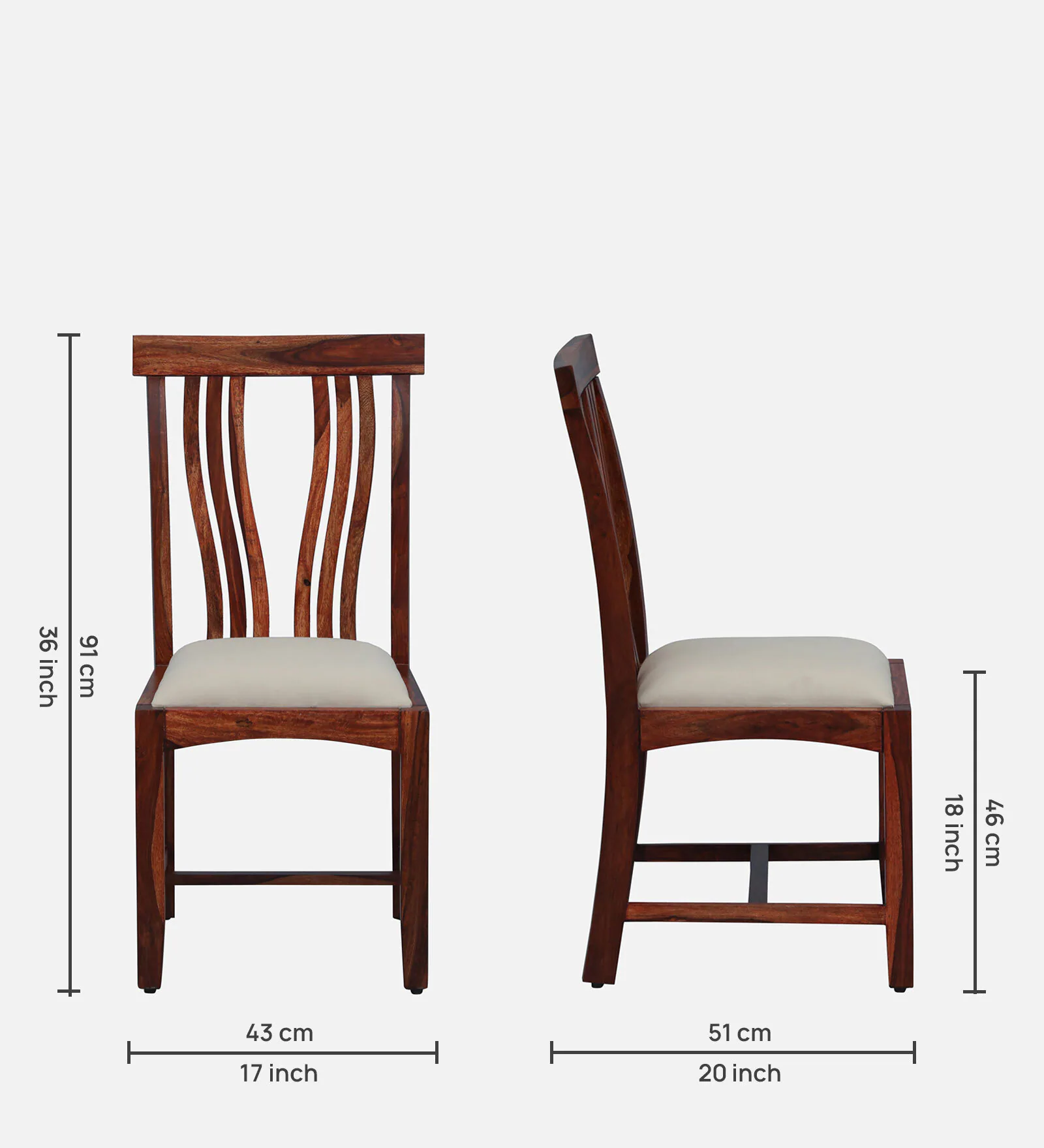 Lumber Park™ Teak Wood 6 Seater Dining Set In Honey Oakfinish - Image 5