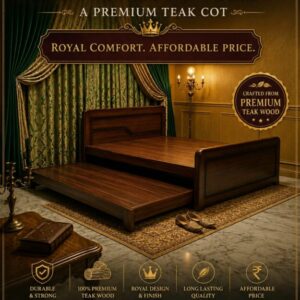 Lumber Park® Premium Teak Cot
