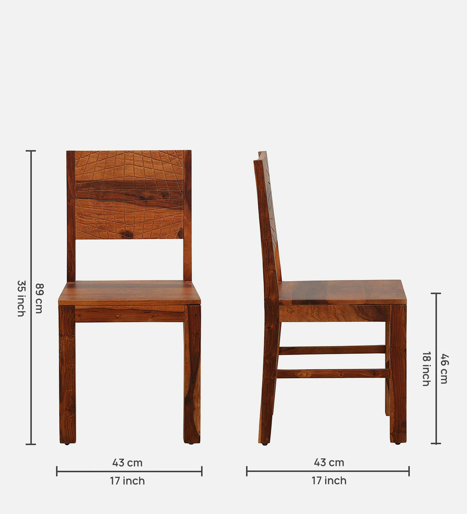 Lumber Park™ Teak Wood 6 Seater Dining Set In Scratch Resistant Honey Oak Finish With Bench - Image 3