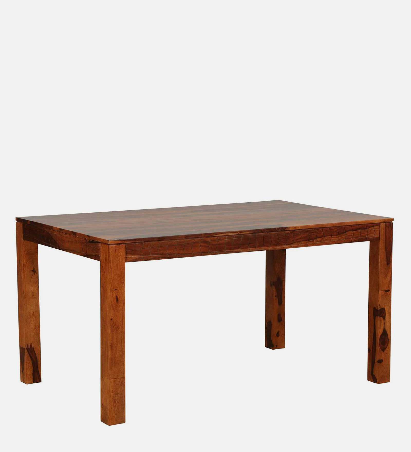 Lumber Park™ Teak Wood 6 Seater Dining Set In Scratch Resistant Honey Oak Finish With Bench - Image 5