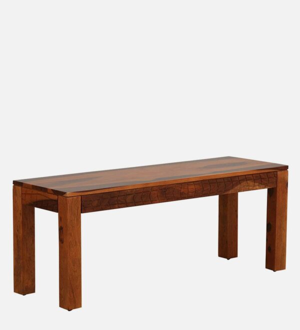 Lumber Park™ Teak Wood 6 Seater Dining Set In Scratch Resistant Honey Oak Finish With Bench - Image 6